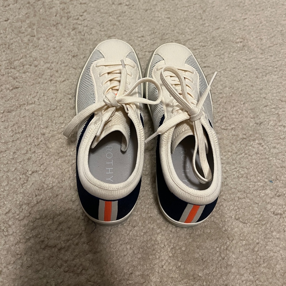 Rothys Navy The Lace Up Sneaker size 8